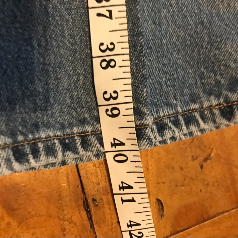 Vintage Worn Faded Levi’s 501 Button Fly Jeans 38 - Picture 8 of 9